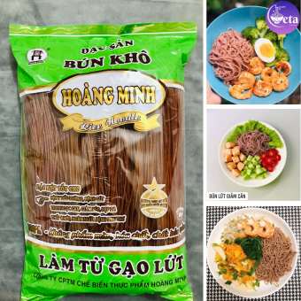 Đặc sản Bún gạo lứt Hoàng Minh 500gr, bún dai ngon healthy