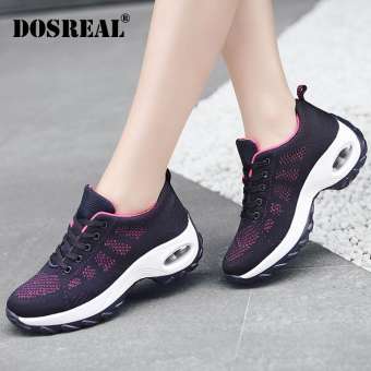 Dosreal Dành Cho Nữ Lưới Thể Thao Nữ Phong Cách Hàn Quốc Lót Đệm Không Khí Vũ Thoáng, Nhẹ Giày Tập Đi Bán giày Size Lớn 35-42