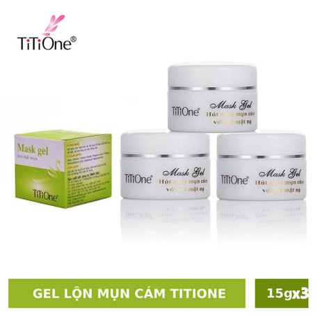Combo 3 hủ gel mặt nạ lột mụn TiTiOne