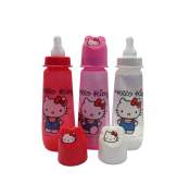 Hello Kitty 9oz Feeding Bottle with Silicone Nipple, 3-pack