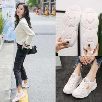 Giày thể thao nữ Trắng giày Lưới Giày Thấp 21082