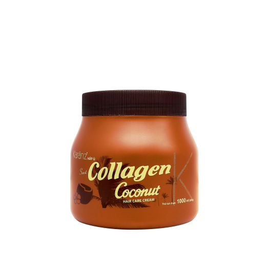 Hấp dầu dưỡng tóc mềm mượt hương dừa Collagen Coconut Karanz 1000ml
