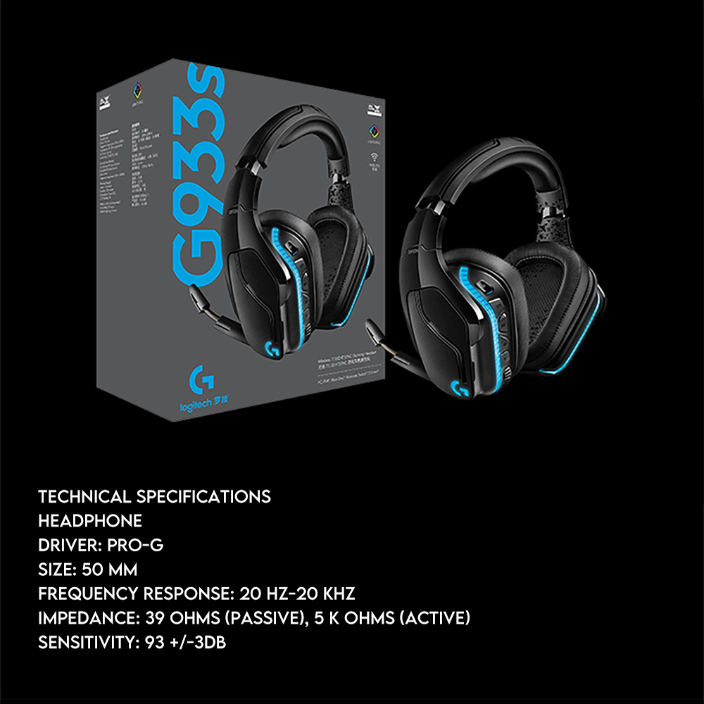 Ready to Ship] Original Logitech G933s Wireless Gaming Headset 7.1 Surround  Sound Headphone With Folding Mute Microphone For PC Laptop Computer |  Lazada PH