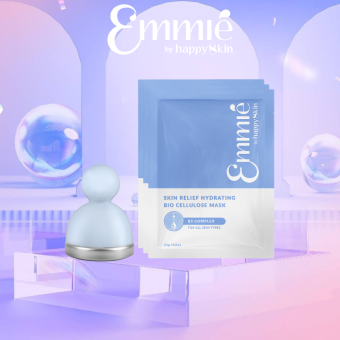 Combo  làn da hoàn hảo hơn: 1 thanh lăn lạnh se khít lcl + 3 mặt nạ sinh học phục hồi B5 Complex Emmié by Happyskin