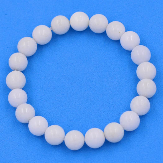 Chuỗi tay đá san hô trắng 8 ly - Vòng chuỗi phong thủy - Mệnh Kim, Thủy