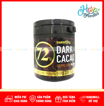 Socola Đen Không Đường 72% Dream Cacao – Sweetory Dark Cacao No Sugar 100g