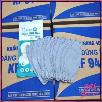 Khẩu Trang KF94 Hoàng Dũng Mask 4D Công Nghệ Hàn Quốc 4 Lớp Kháng Khuẩn, Kháng Bụi Siêu Mịn