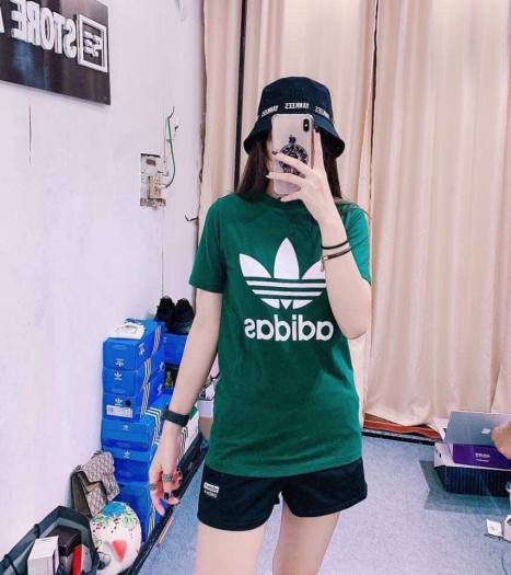 Set bộ quần áo adidas nữ; Bộ đồ mặc nhà nữ vải cotton siêu xinh, thấm mồ hôi cực tốt; Đồ bộ đồ đẹp; Đồ ngủ; Bộ lửng-Đan cherry