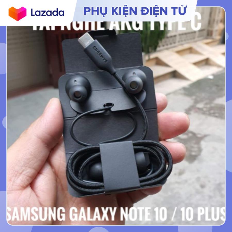 Tai nghe Nhét Tai Dành Cho Samsung Note 10/ 10 Plus AKG Jack type C ,âm thanh siêu hay Bass mạnh