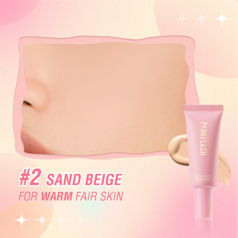 [Official] [BPOM] PINKFLASH #OhMySelf Natural Super Matte Kontrol Minyak Foundation Tingkat Kover...