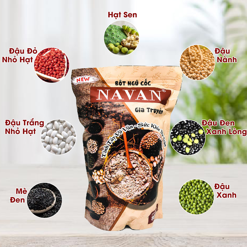 Bột ngũ cốc navan dinh dưỡng gói 800g