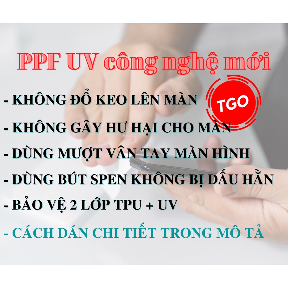 Miếng dán ppf uv samsung s21 / s21 plus / s21 ultra màn hình cao cấp