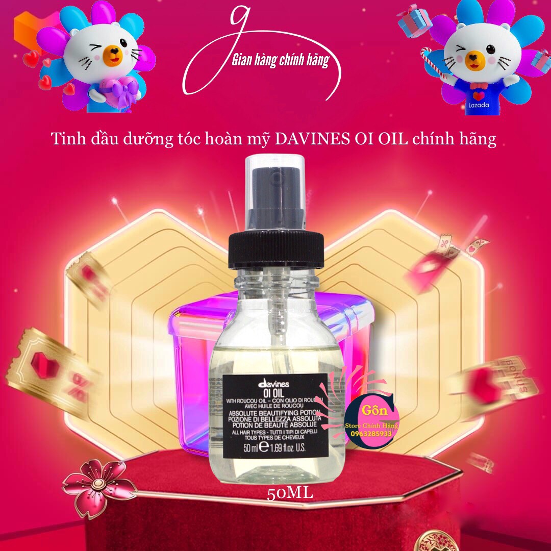 Tinh dầu dưỡng tóc hoàn mỹ davines oi oil 50ml chính hãng