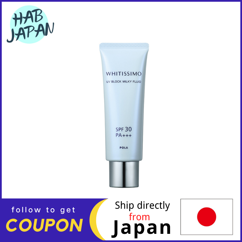 Gambar Pola Whitissimo UV block milky fluid 50g SPF30 PA +++ Recommended for children (2 years old and over)?Ship directly from Japan?