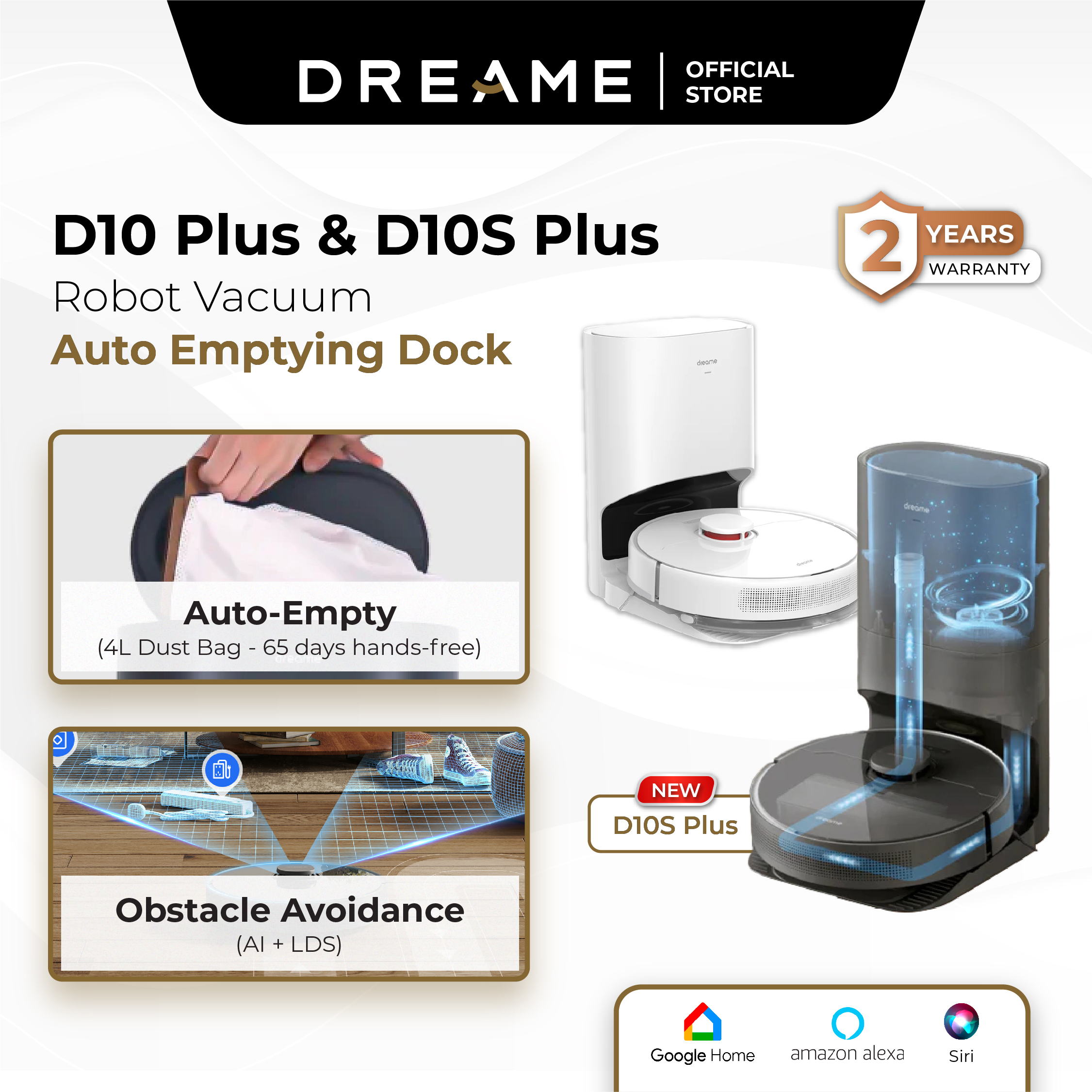 D10 Plus Robot Vacuum – Dreame