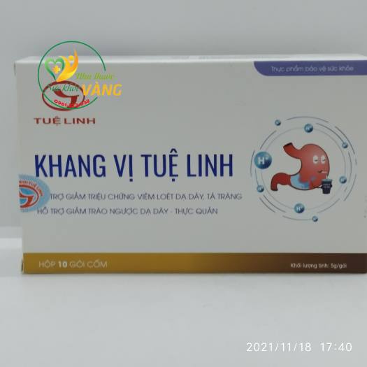 Khang Vị Tuệ Linh hộp 10 gói giảm triệu chứng viêm loét dạ dày, tá tràng