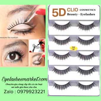 Mi chồn, Lông mi giả chồn 3D, 5D (hộp 5 cặp)