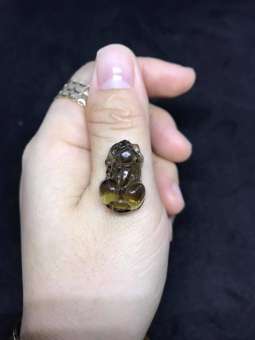 MẶT TỲ HƯU TÀI LỘC ĐÁ PHONG THỦY KHÓI XÁM