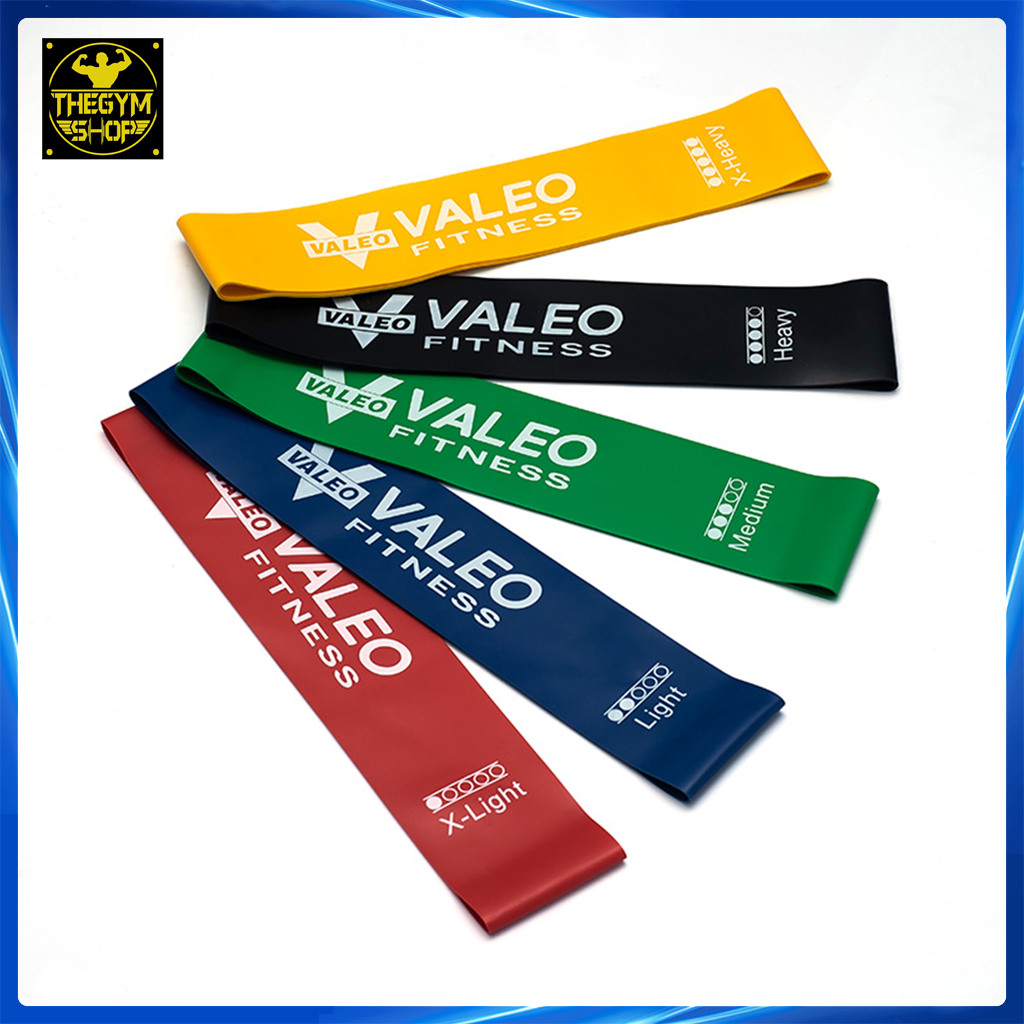 Dây kháng lực mini band Valeo Fitness dây cao su miniband hỗ trợ tập chân mông