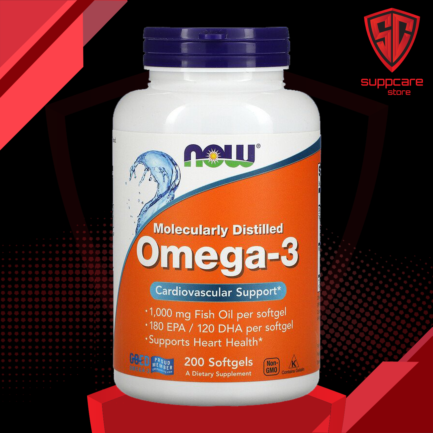 Omega 3 | Dầu Cá Omega 3 Now - Vitamin Bổ Mắt Sáng Mắt [100-200-500 Viên] - Chính Hãng Tại Suppcare Store