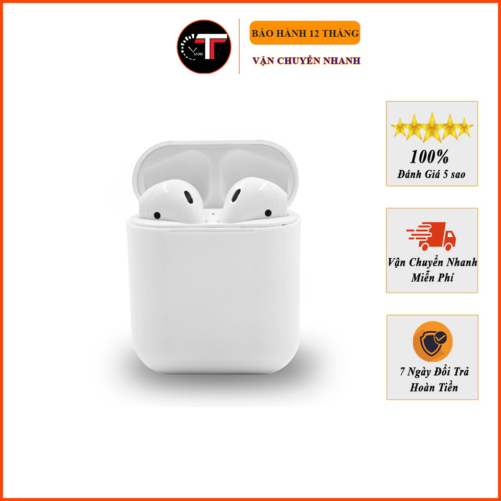Tai nghe bluetooth i12 tws 5.0 tai nghe i12 không dây bản quốc tế âm thanh chuẩn hifi dùng cho ios android