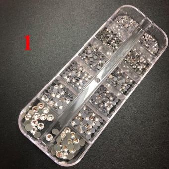 Đá nail, Đá Chân Keo YHB, Đính Móng Siêu Sáng,1440 viên chia size