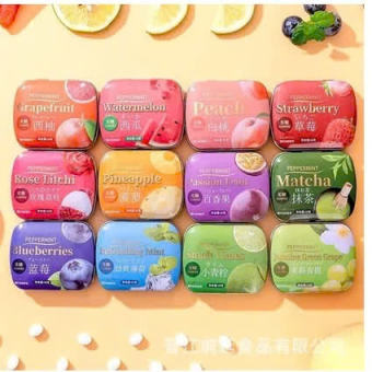 Kẹo Ngậm  Không Đường Hương Trái Cây Hộp Sắt - Nhiều Vị (16gr/hộp)