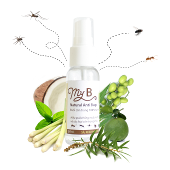 Xịt Côn Trùng Thảo Mộc MyB, 100% Thiên Nhiên (30mL)