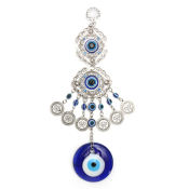 Turkish Blue Glass Evil Eye Wall Hanging - Lucky Protection