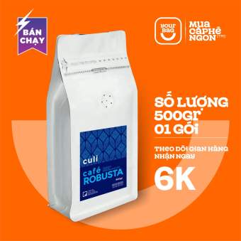 CÀ PHÊ RANG MỘC XAY SẴN - Cà Phê Culi Robusta (500gr) Rang Xay Nguyên Chất - yourbag