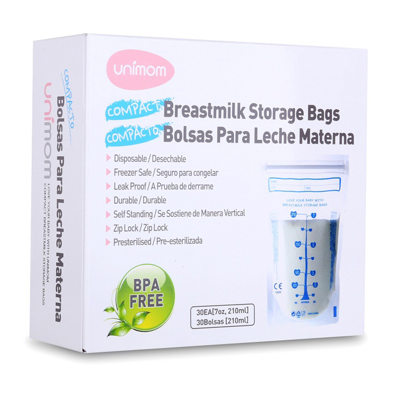 [HCM]Bộ 30 túi trữ sữa Unimom không BPA 210ml