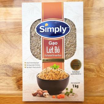 SIMPLY [HỘP 1 Kg] GẠO LỨT ĐỒ (cơm mềm, bùi) Parboiled Brown Rice