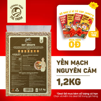 Yến mạch nguyên cám Janet's 1.2kg