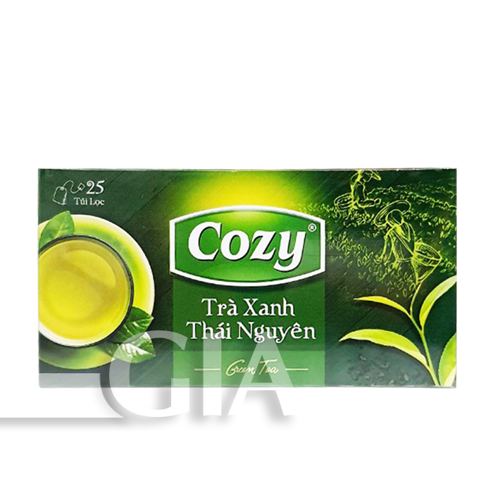 Trà túi lọc cozy hương trà xanh 50g