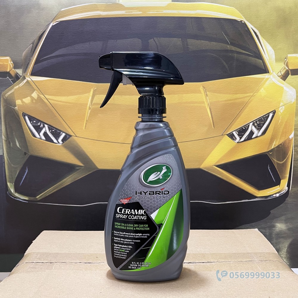 Chai xịt phủ nano ceramic siêu bóng sơn xe ô tô Turtle Wax Hybrid 473ml