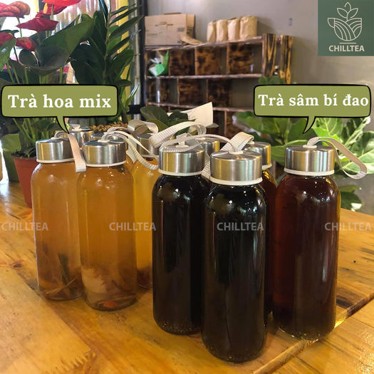 Set Trà Sâm Bí Đao Chilltea, Trà Hoa Cúc, Bí Đao Sấy Khô Giảm Cân, La Hán Quả Thanh Nhiệt, Mát Gan Nhà Làm Nấu 2-4 lít