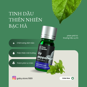 Tinh dầu Bạc hà || Heny Garden Icy Peppermint (10ml) || Icy Peppermint Essential Oil || Home Aroma