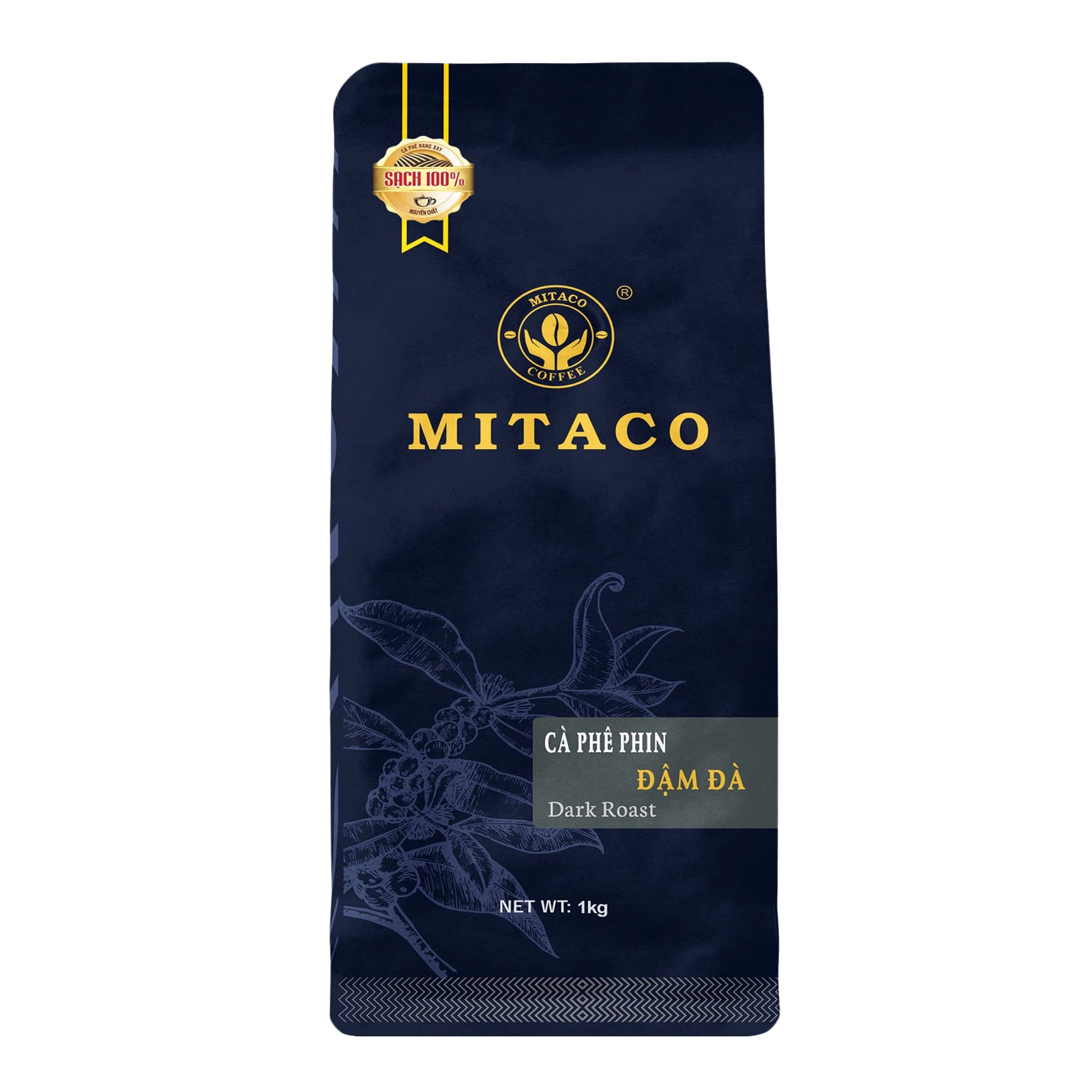 Cà phê pha phin nguyên chất Đậm Đà MITACO COFFEE Gói 1kg