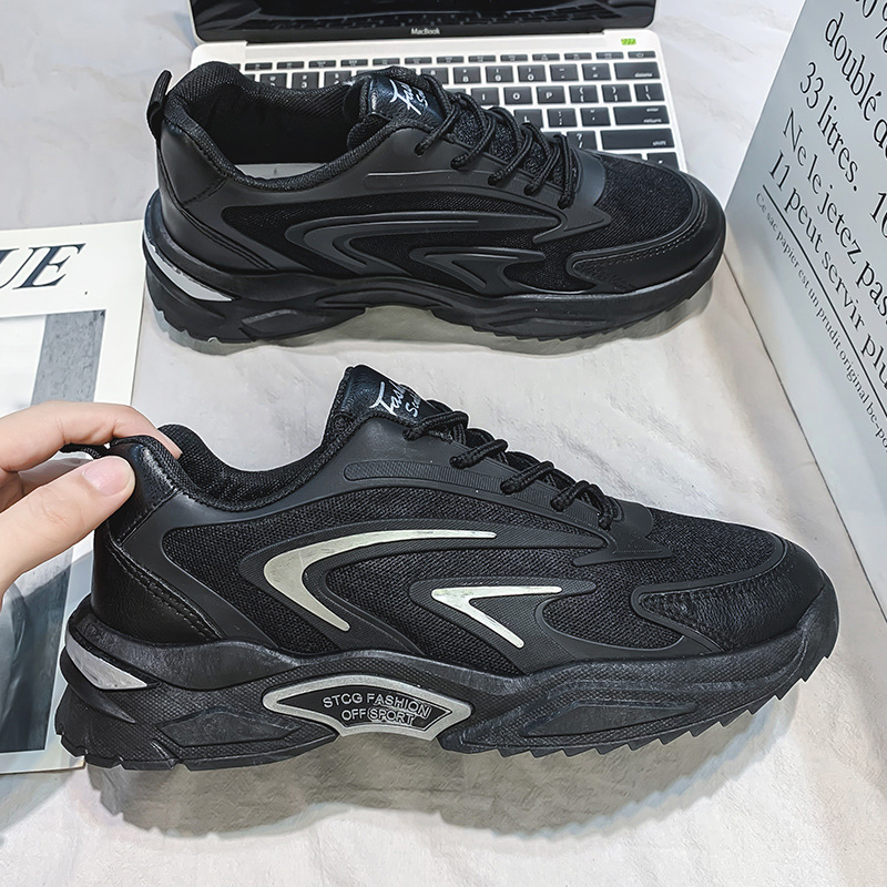 Giày nam sneaker xám, đen