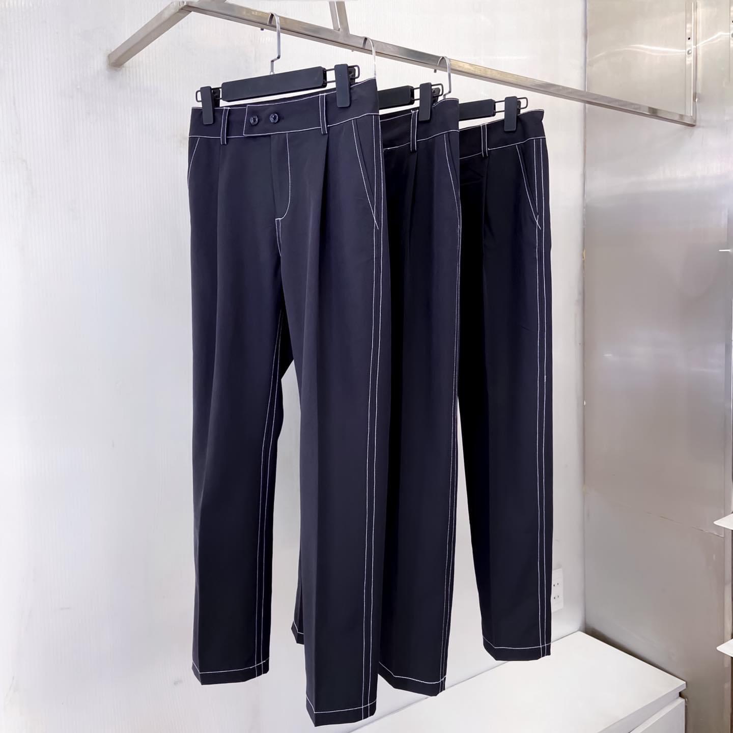 Quần tây đen đục chỉ armous
