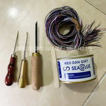 Combo bộ kim khâu giày cán đồng kèm keo dán chuyên dụng