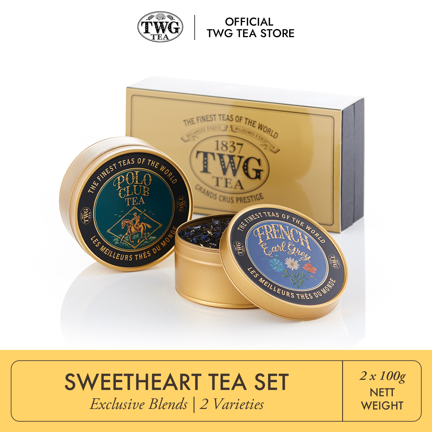 Twg Gift Set: Chamomile Herbal Infusion & Assorted Tea Blends In
