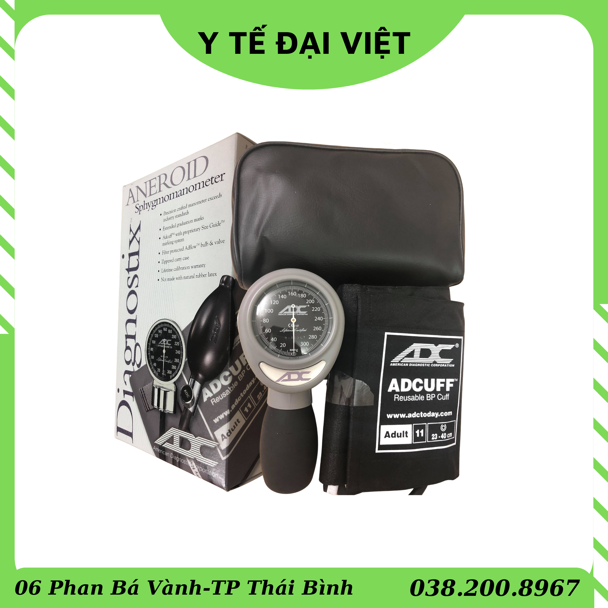 Huyết áp cơ adc 703 bảo hành chính hãng 10 năm