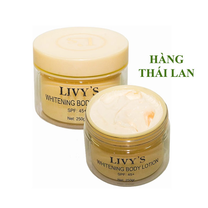 Kem dưỡng Body Livy's trắng da toàn thân Thái Lan 250gr