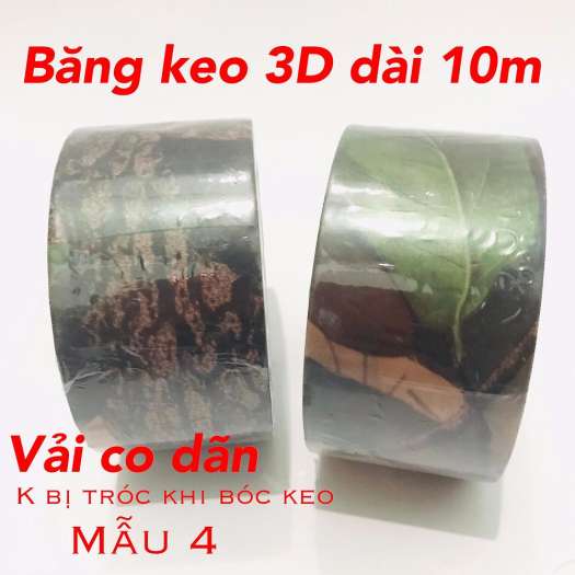 Băng keo ngụy trang 3D dài 10m màu cỏ úa đẹp