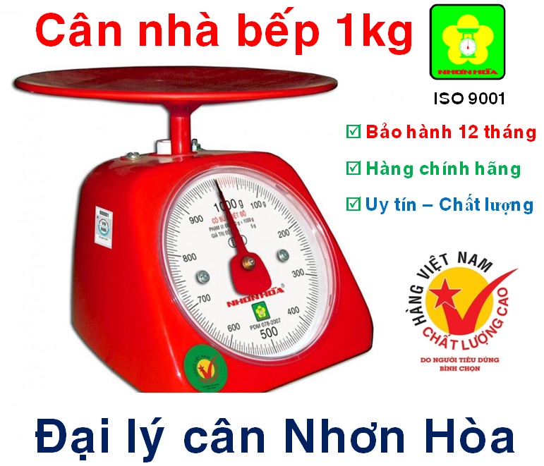 Cân nhựa tròn 1 kg