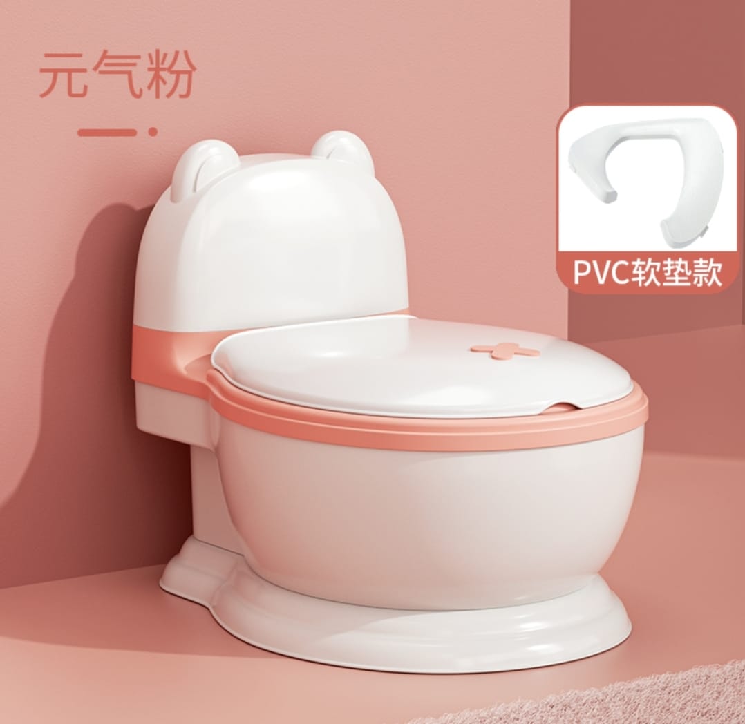 Bear Potty Infant Young Children Toilet Small Boy Girl Baby Special Toilet Urinal Potty 婴幼儿童坐便器小男孩女宝宝专用马桶厕所尿桶便盆 Tandas Bayi Kanak-Kanak Kecil Tandas Kanak-Kanak Bayi Lelaki Perempuan Tandas Khas Bayi Tandas Kencing