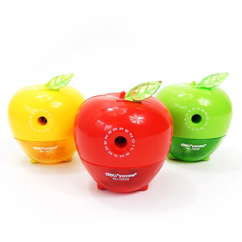 Chuốt gọt bút chì quay tay deli e0659 - hình quả táo