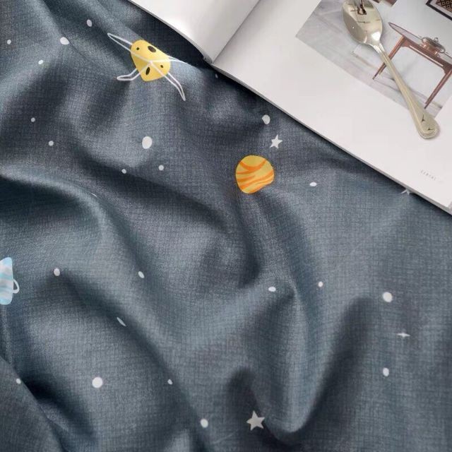 Bộ Ga Gối Mẫu Bơ Hello Cotton Poly, Ga giường Nhiều Kích Thước M2/M6/M8/2M2