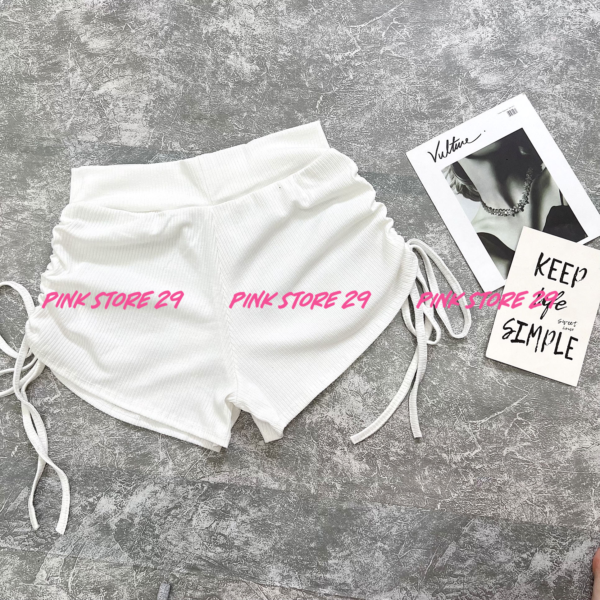 Quần Đùi Nữ Lưng Thun Dây Rút PINKSTORE29, Sexy Shorts Q014